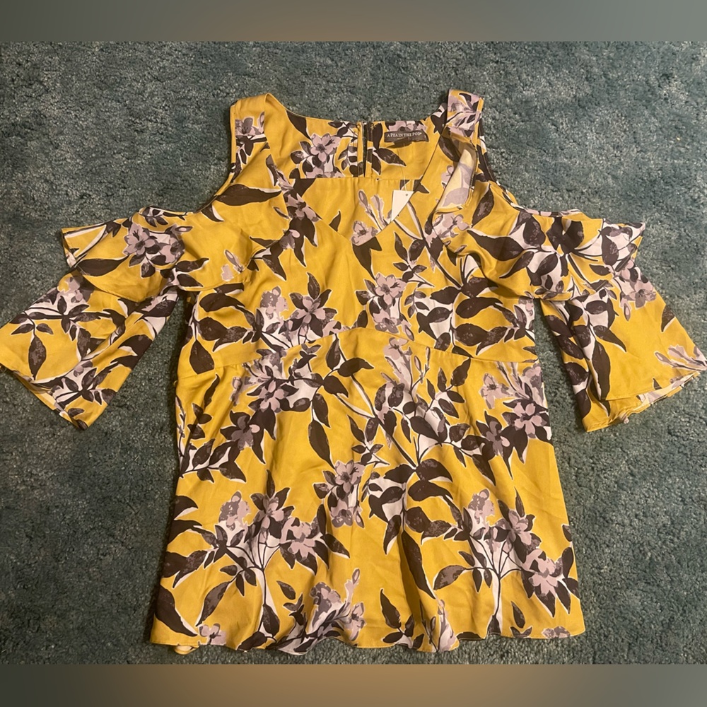 Maternity Cold Shoulder Blouse NWT